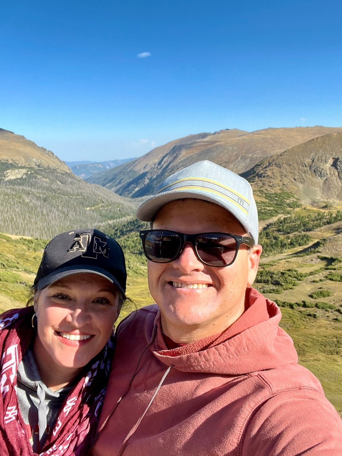 Julie and Jay in the Colorado mountains