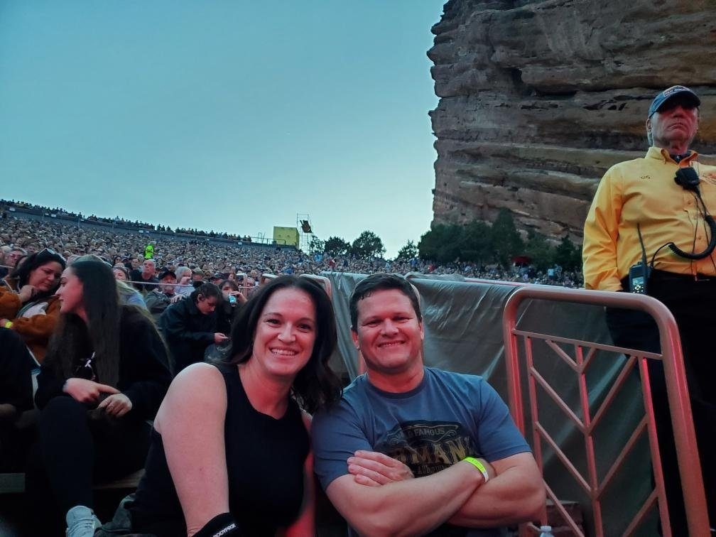 Julie and Jay at Red Rocks Amphitheatre